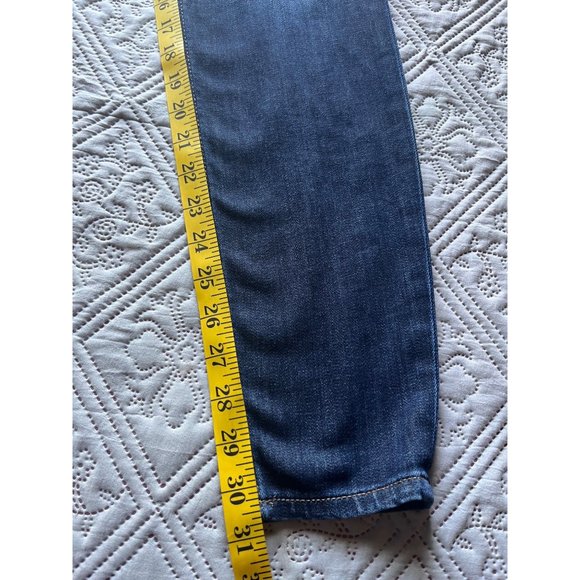 Express Jeans Women High Rise Blue Leggings‎ Size 4R - Picture 7 of 8